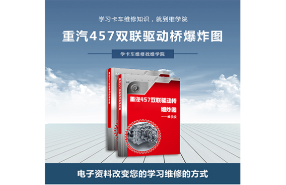 重汽457雙聯(lián)驅(qū)動(dòng)橋爆炸圖