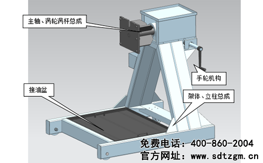 上菲紅發(fā)動機(jī)翻轉(zhuǎn)架組成展示圖片